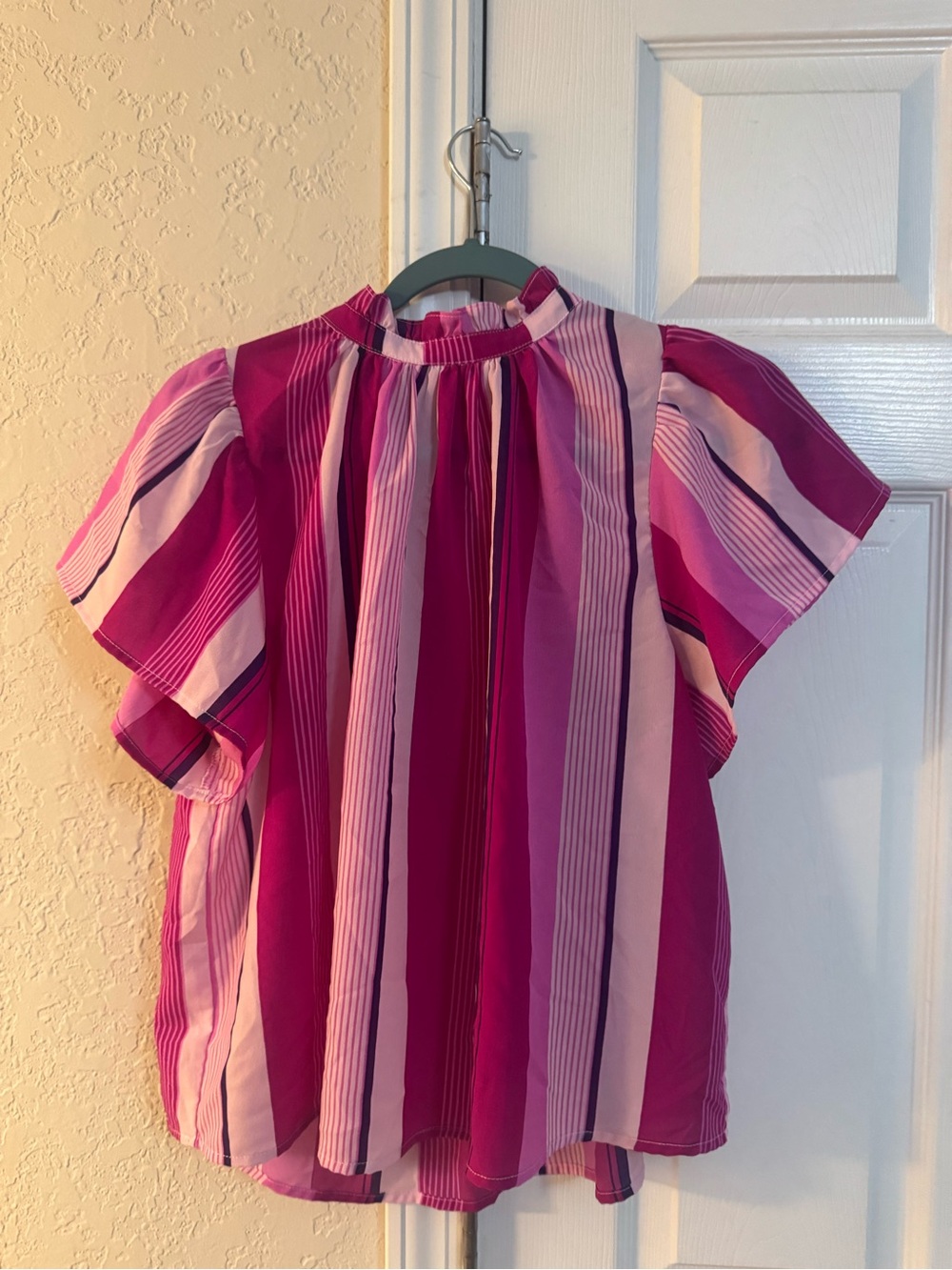 Women’s Striped Pink & Magenta Blouse